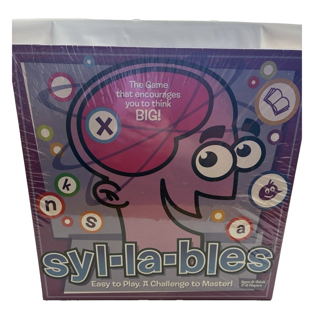 Syl-la-bles Syllables Cadaco Educational Board Game Word Odyssey New Sealed